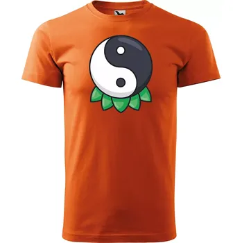 Sablio Tričko s potiskem Síla rovnováhy - oranžové M