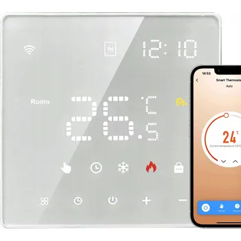Termostat DOTYKOVÝ OVLADAČ TERMOSTAT KAMNA 16A WiFi Tuya Smart