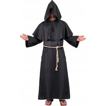 Karnevalový kostým Kostým Mnich řeholník černý Halloween