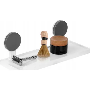 Drátěná police POLIČKA DO SPRCHY KOUPELNOVÁ NA PŘÍSAVKY ZÁVĚSNÁ BEZ VRTÁNÍ KOŠÍK