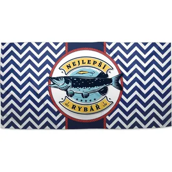 Osuška Sablio Ručník Nejlepší rybář - 50x100 cm