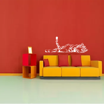 samolepka Sablio Samolepka na zeď: Ležící tygr - 120x47 cm