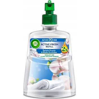 Osvěžovač vzduchu Air Wick Active Fresh Náplň Svěží Prádlo a Bílá Orchidej 228 ml