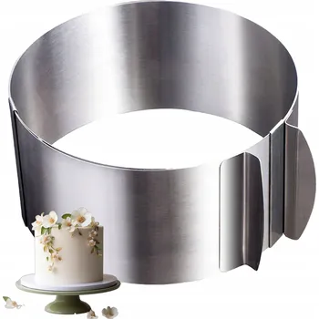Forma na pečení Forma na dort nastavitelný, 16–30 cm, ocelový forma na dort kroužek na dort