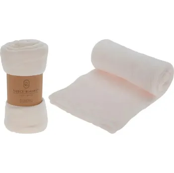 Přehoz na lůžko Přehoz na postel HOMESTYLING mikrovlákno 150 cm x 125 cm béžový