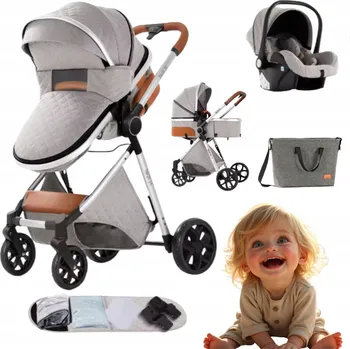 Kočárek DĚTSKÝ MULTIFUNKČNÍ KOČÁREK MAGIC ZC 3V1 SPORTOVNÍ VERZE, HLUBOKÁ KORBA + AUTOSEDAČKA