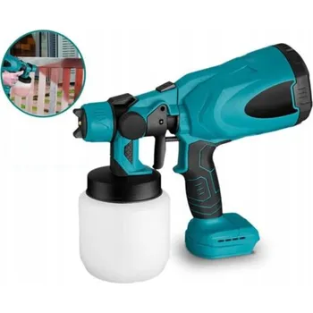 Stříkací pistole AKUMULÁTOROVÁ STŘÍKACÍ PISTOLE ELEKTRICKÁ PISTOLE NA MALOVÁNÍ 1000ML