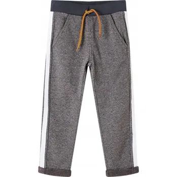 vidaXL Dětské tepláky tmavě šedé melanž 116 [13096]