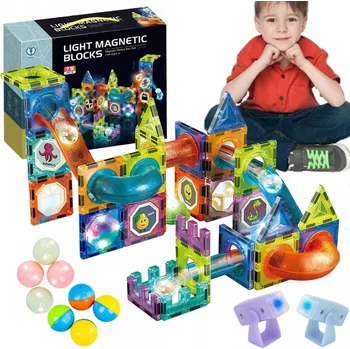 ostatní stavebnice Bedee Magnetic Stavebnice Magnetic Stavebnice Svítící kuličková dráha 75
