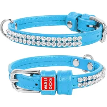 Obojek pro psa Kožený obojek pro psa dekorativní Waudog, velikost 19-25 cm, šířka: 9 mm