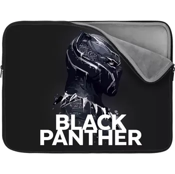pouzdro na notebook Sablio Obal na notebook BLACK PANTHER z profilu Černý - 17