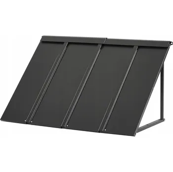 Stříška nad vchodové dveře Stříška nad Dveře 112,5x61x61CM Vchodová Markýza Ochrana Před Sněhem