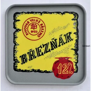 Podtácek 3DTiskRewri Pivní tácek Velké Březno 12