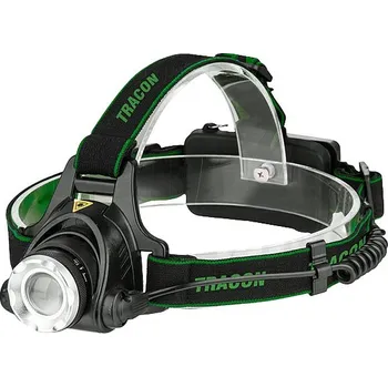 Svítilna Tracon HL500B Čelová svítilna s akumulátorem,s nastavit. vyzařovacím úhlem 4,5 W, 500 lm, 5 h, 3,7 V, 1500 mAh 18650 Li-Po (Tracon HL500B)