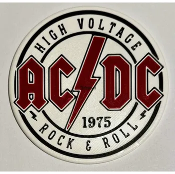 Podtácek 3DTiskRewri Pivní tácek AC/DC