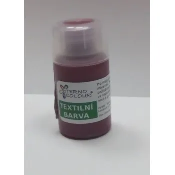Výtvarná barva Barva na textil 20 g - odstín č.17 - vínová červená