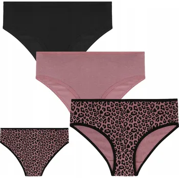 Kalhotky Kalhotky Kalhotky Bikini Dámské Bavlněné Panterka Klasické 3-balení L MORAJ