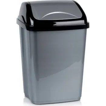 Odpadkový koš KOŠ NA ODPADKY PRO TŘÍDĚNÍ ODPADU PLASTOVÝ ŠEDÝ VELKÝ 26L