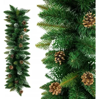 PREMIUM Vianoční girlanda 100 cm se šiškami