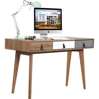 Psací stůl Obdélníkový psací stůl Jumi 120 x 55 x 75 cm, odstíny hnědé