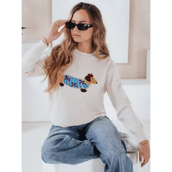 Dámský svetr Dstreet Dámský klasický svetr Aste béžovo-modrá M/L MY2542 56483