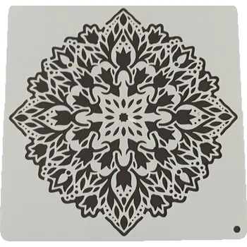 Šablona plastová pro kreativní tvoření - 15 x 15 - mandala č.20