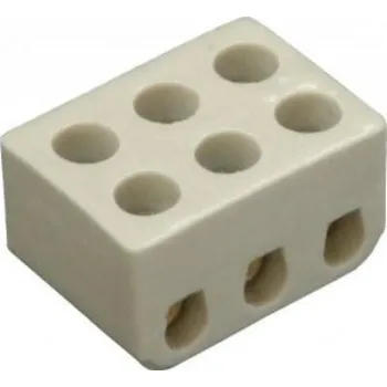 SEZ 6112-06 Spojka svítidlová keramická 3x4mm (SEZ 6112-06)