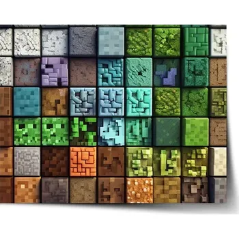 Plakát Sablio Plakát Blocks Abstract - 60x40 cm