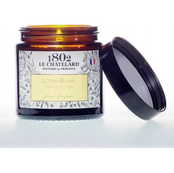 Svíčka Sójová vonná svíčka bílý lotos Le Chatelard 1802