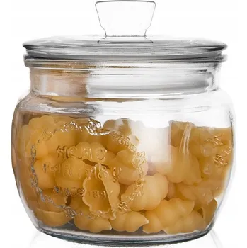 Dóza na potraviny NÁDOBA NA POTRAVINY ZAVAŘOVACÍ SKLENICE S VÍKEM, VZDUCHOTĚSNÁ, 600 ML