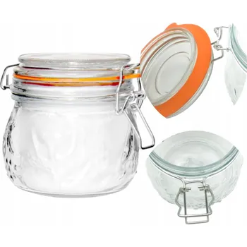 Sklenice Sklenice Tragar se skleněným víkem a klipem 0,5 l