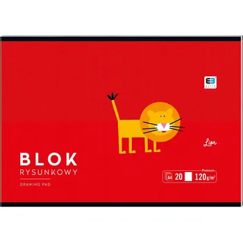 Blok Kreslicí blok A4 B&B Kids Interdruk bílý 120g, 20 listů