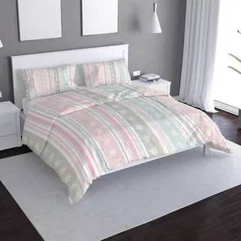 Povlečení Sablio Povlečení Pruhy a tečky - 140x220 / 90x70