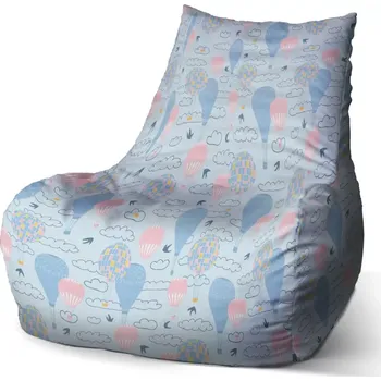 Sedací pytel Sablio Sedací vak Bean Horkovzdušné barevné balóny - 60 x 70 x 70 cm