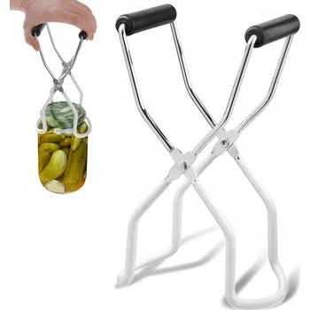 Sklenice KLEŠTĚ NA SKLENICE ZAVAŘOVACÍCH SKLENIC PRO VYJMUTÍ Z HORKÉ VODY S DRŽADLEM