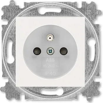 vypínač ABB 5519H-A02557 68, LEVIT Zásuvka jednonásobná 55 x 55; perleťová (ABB 5519H-A02557 68)