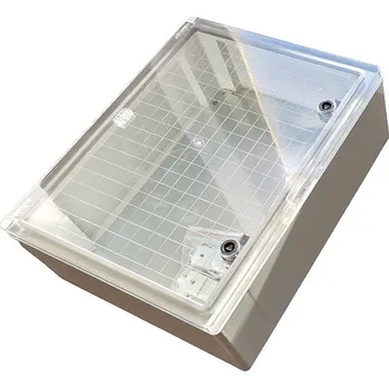 Rozvaděč Tracon TME504018T Plastová rozvodná skříň, s průhled. dvíř. H×W×D=500×400×175mm, IP65, IK10, 1000V AC/DC, RAL7035 (Tracon TME504018T)