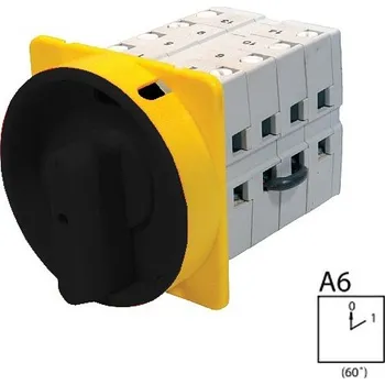 vypínač SEZ S100 JU 1103 A6 Vestavný vačkový spínač, uzamykatelný na visací zámky 100A, 0-1, 3P (SEZ S100 JU 1103 A6)