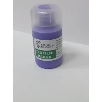 Speciální výtvarná barva Barva na textil 20 g - odstín č.22 - fialová lila