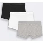 Organic Basics Core Trunks 3-Pack Black / White / Grey Melange M