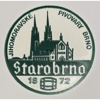 Podtácek 3DTiskRewri Pivní tácek STAROBRNO 1