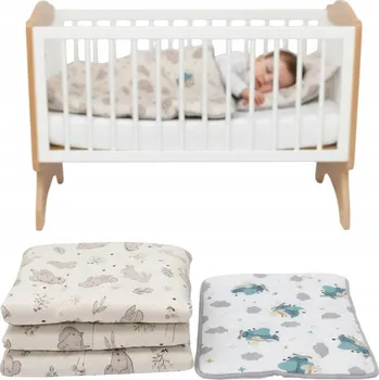 Polštář DĚTSKÁ PŘIKRÝVKA 100x135 + POLŠTÁŘ 40x60 DĚTSKÁ SADA KRÁLÍK