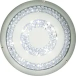 Kulaté skleněné stropní svítidlo bílé s LED krystaly 16W Monza