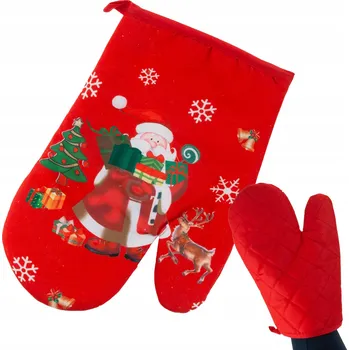 Chňapka KUCHYŇSKÁ CHŇAPKA S VÁNOČNÍM MOTIVEM - VÁNOČNÍ RUKAVICE