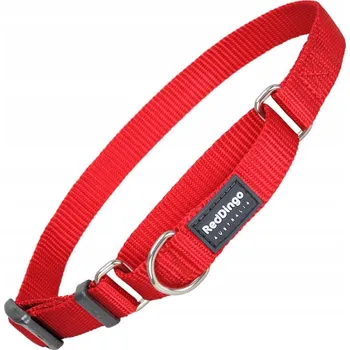 Obojek pro psa Red Dingo Částečně stahovací nylonový obojek červený, 25 mm x 41-62 cm