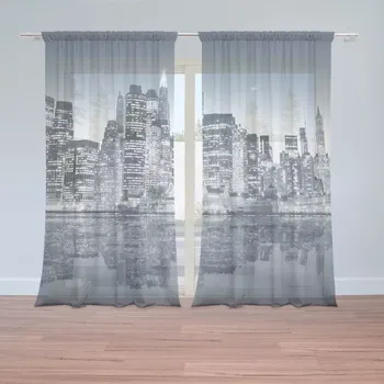 Záclona Sablio Záclony Noční New York: 2ks 150x250cm