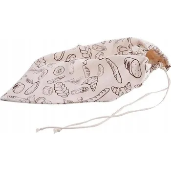 chlebník BAVLNĚNÝ SÁČEK NA CHLÉB PEČIVO SE ŠŇŮRKOU 40X40