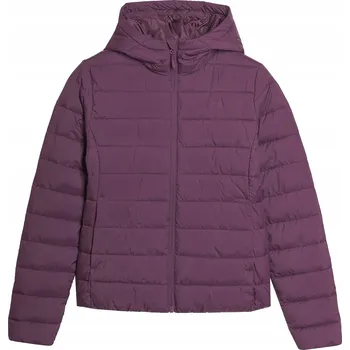 Dámský kabát 4F dámská bunda parka s kapucí kožíšek velikost M