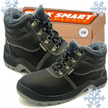 Pracovní obuv Pracovní obuv kotníková 4WRK ZIMNÍ PRACOVNÍ KOTNÍKOVÁ OBUV BOZP ZATEPLENÁ KOŽEŠINA ALGOL OB velikost 48