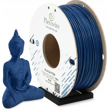 Filament PLA Filament s třpytkami Plexiwire 1,75mm – Modrý 300g/100m - pro 3D tisk